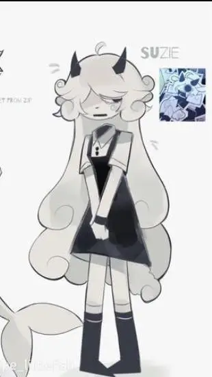 ai character: 𑁍༆Suzie༆𑁍 background