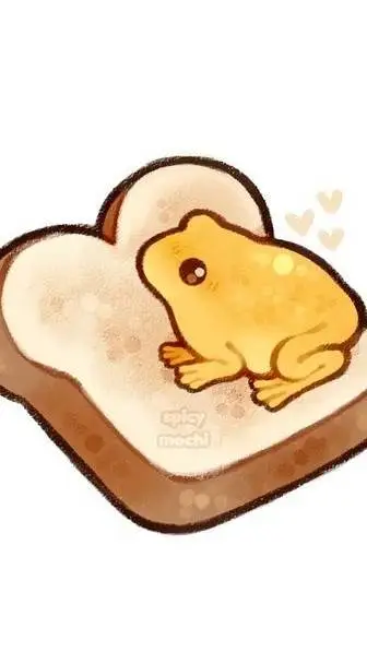 ai character: frog pet/honey background