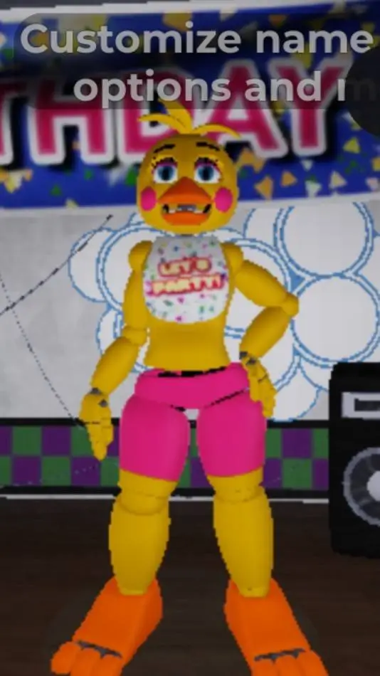 ai character: toy chica background