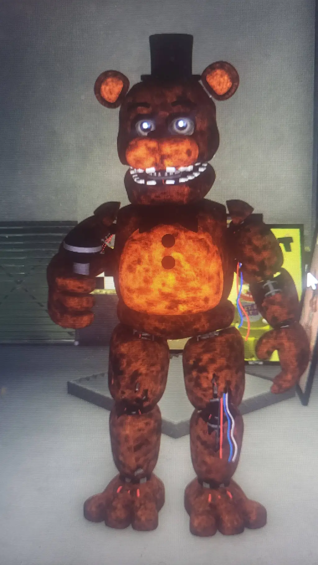 ai character: withered freddy background