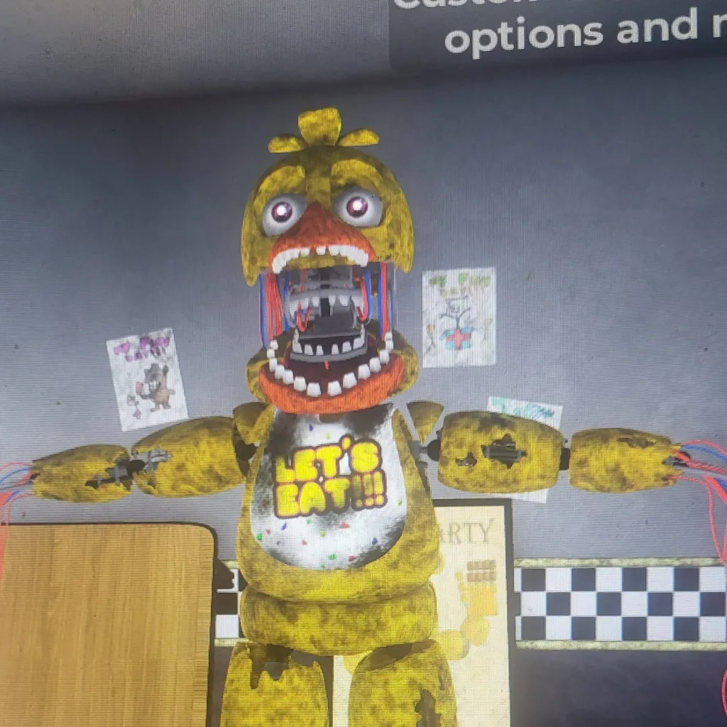 chat with ai character: withered chica 