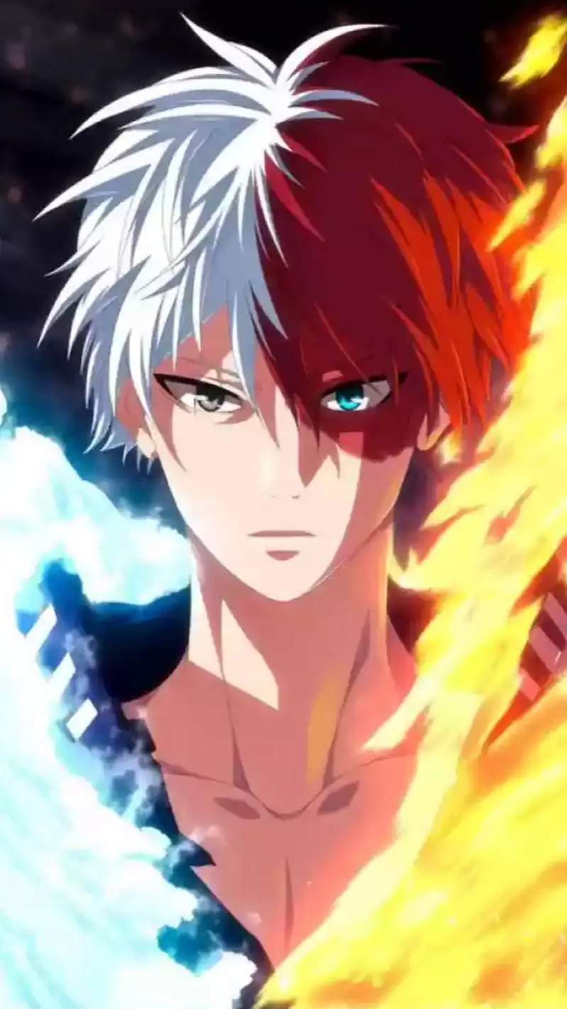 ai character: shoto todoroki  background