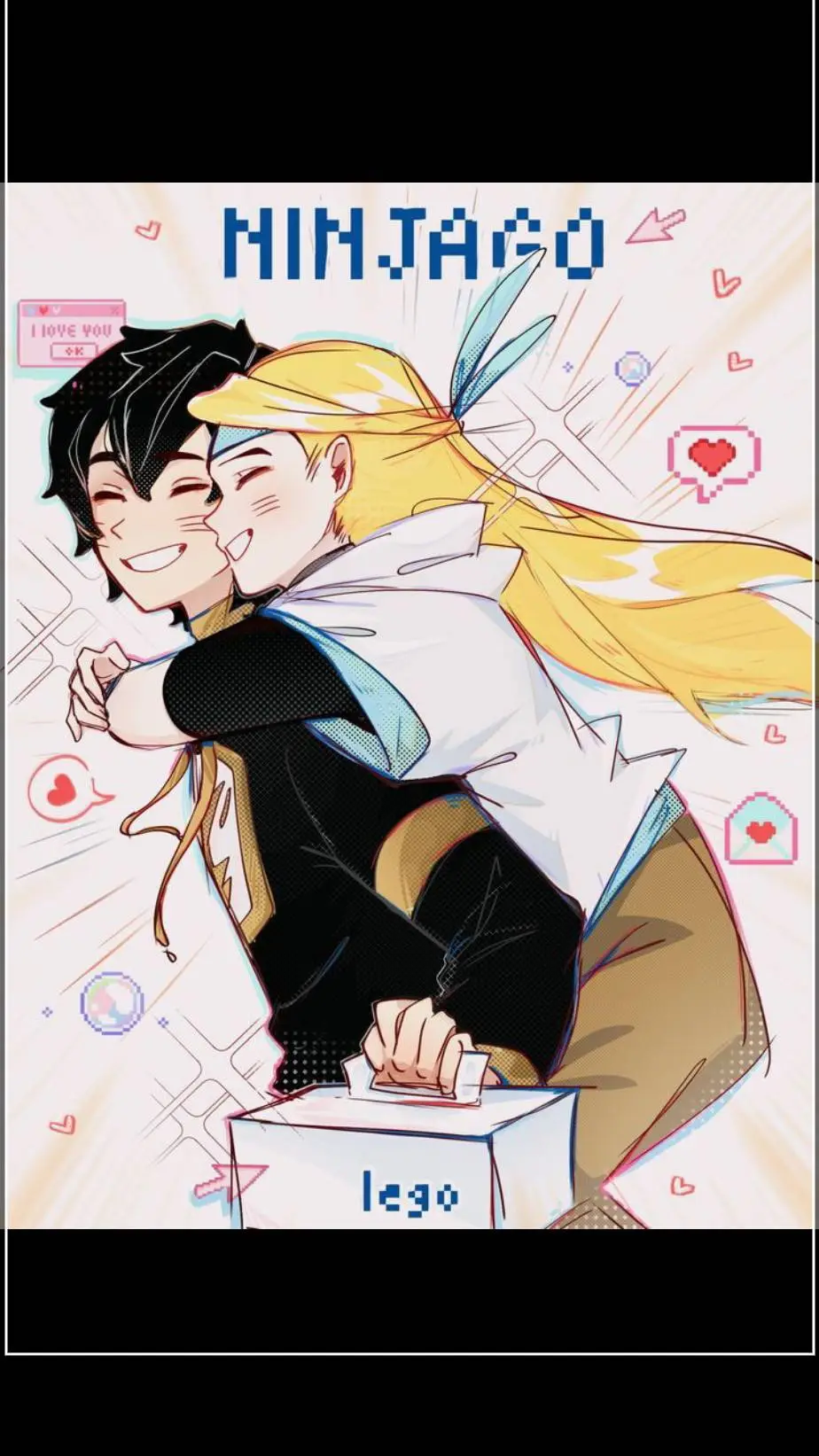 ai character: Vania And Cole💛🖤 background
