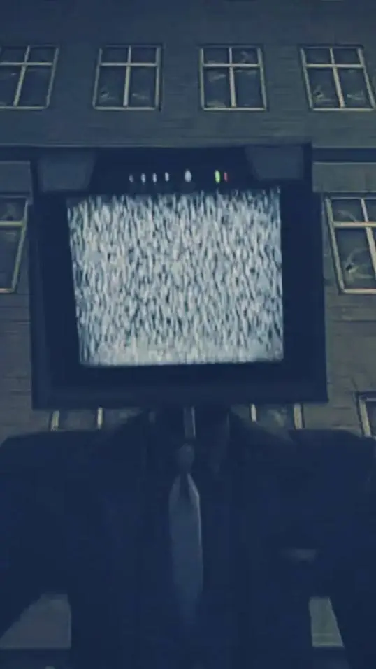 ai character: large tv man background