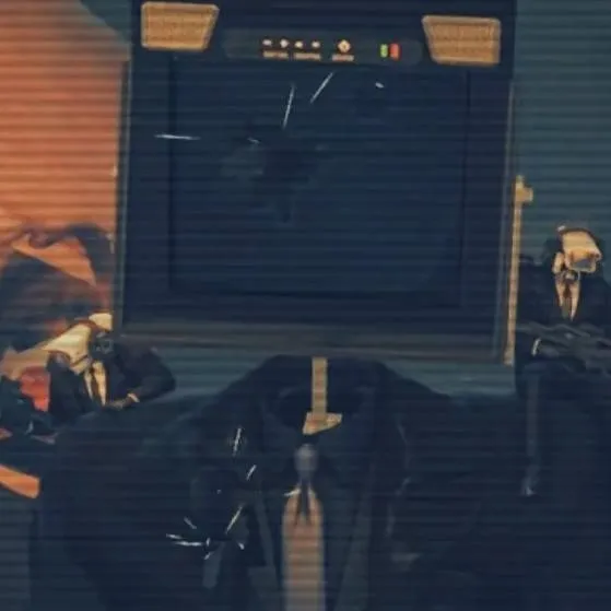 chat with ai character: damaged large tv