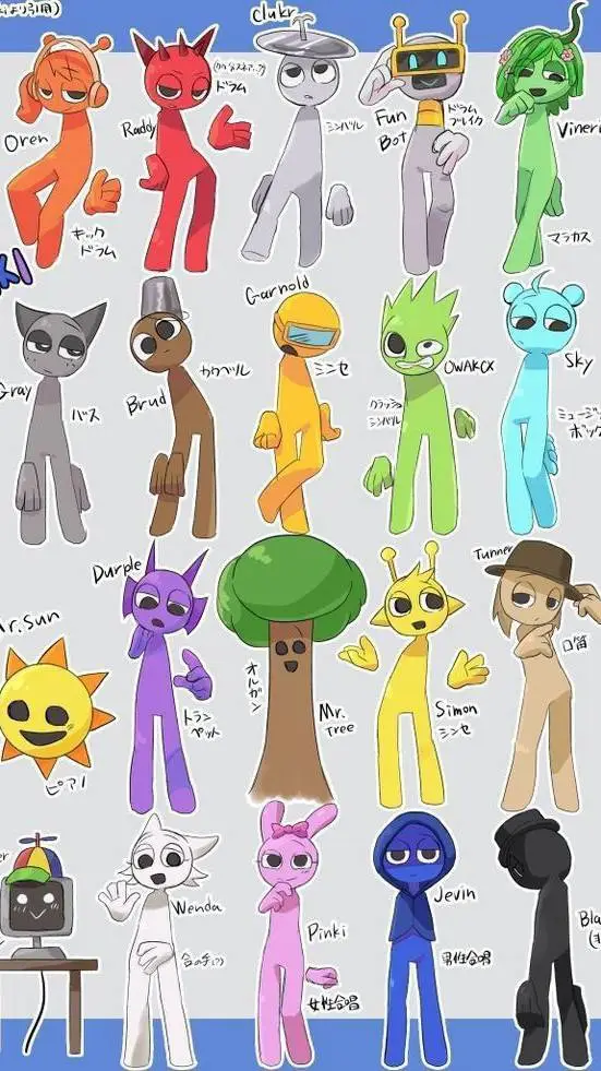 ai character: sprunki background