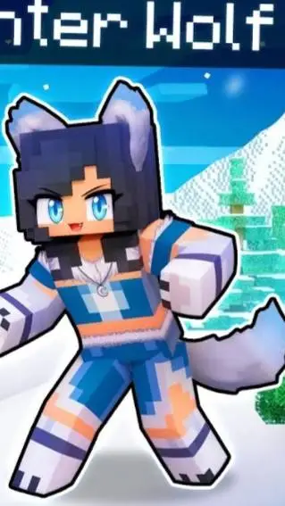 ai character: Aphmau(Winter wolf background