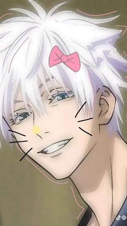 ai character: teen gojo  background