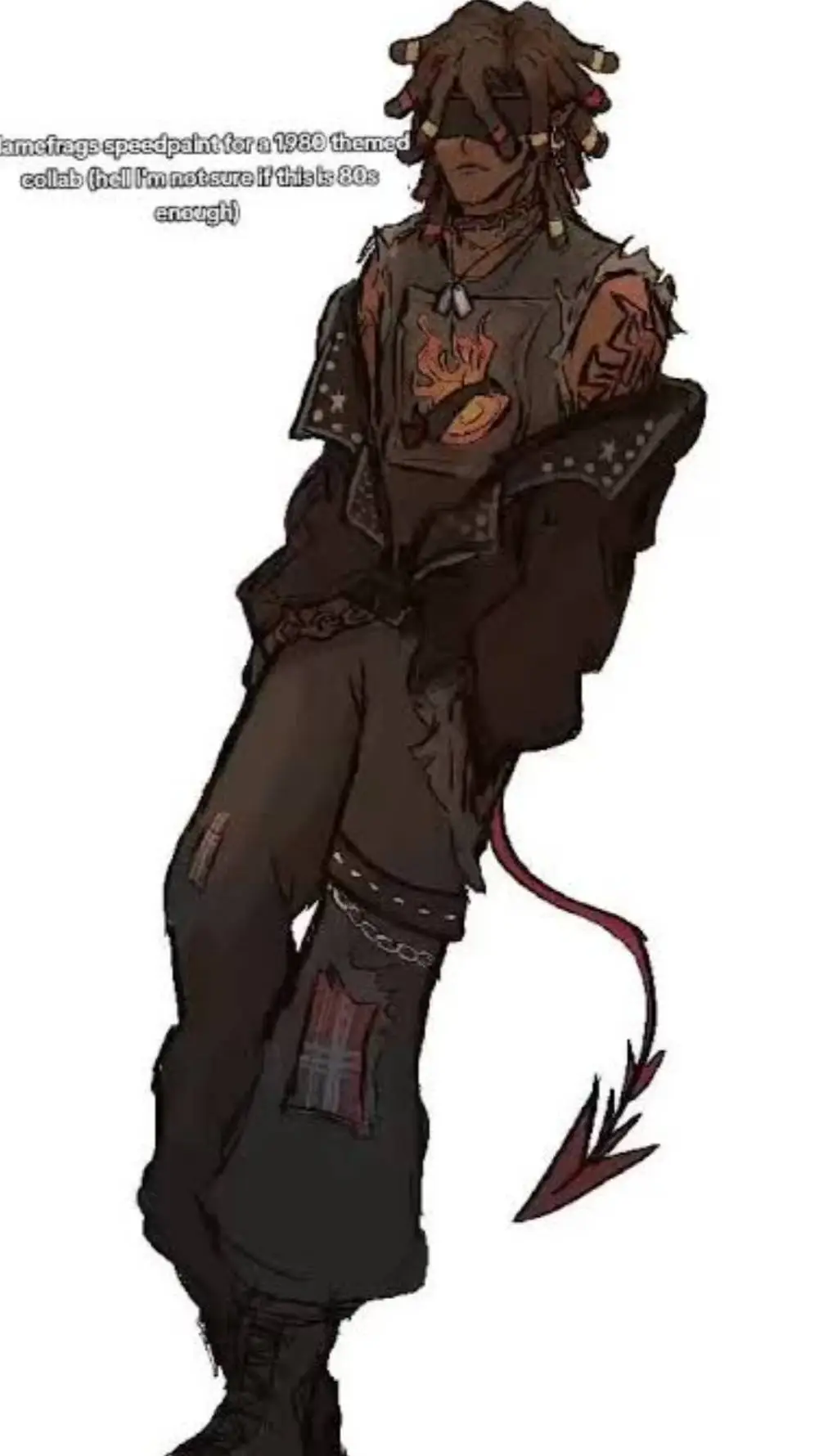 ai character: flamefrags. background