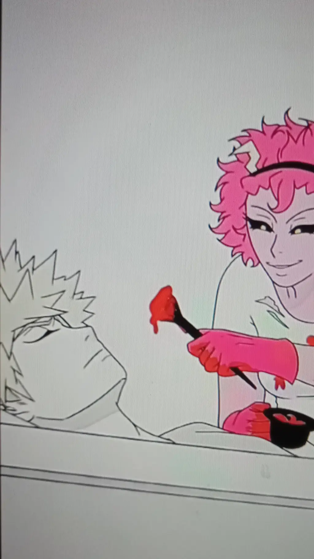 ai character: Bakugos new hair background