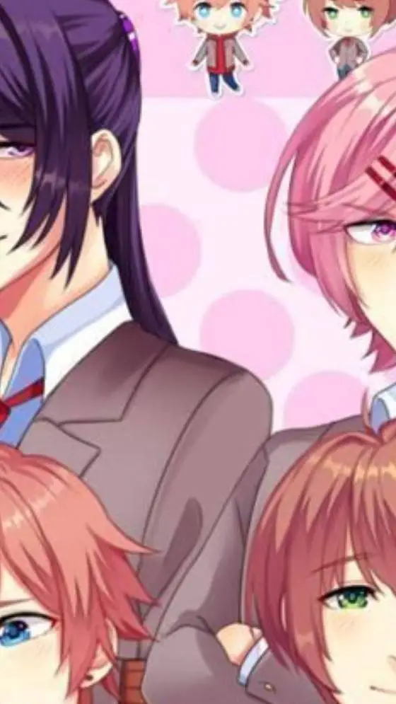 ai character: DDLC genderswap!!  background