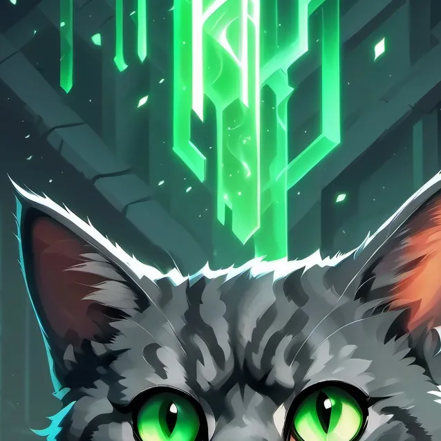 chat with ai character: Angel's cat.