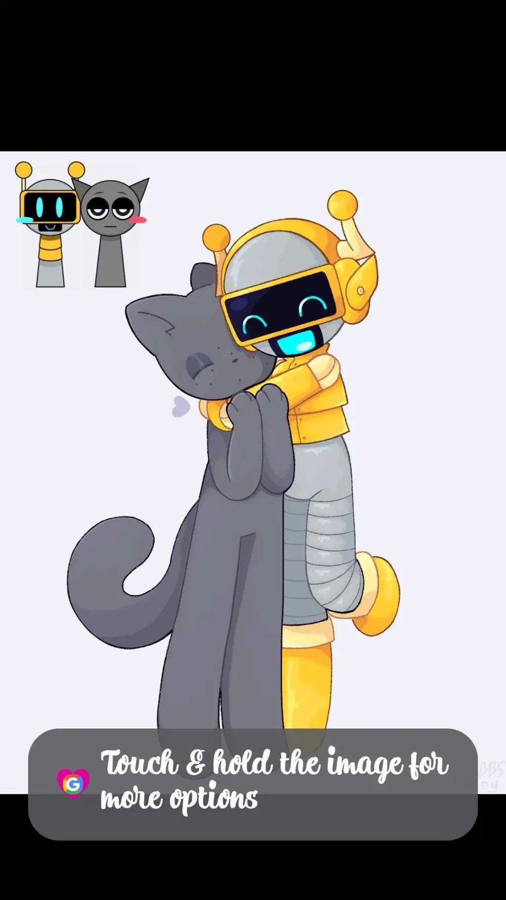 ai character: Gray x Fun Bot  background
