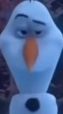 ai character: freaky Olaf background