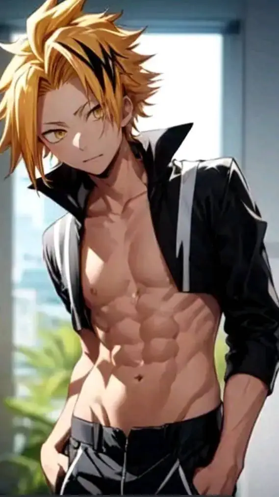ai character: Denki Kaminari background