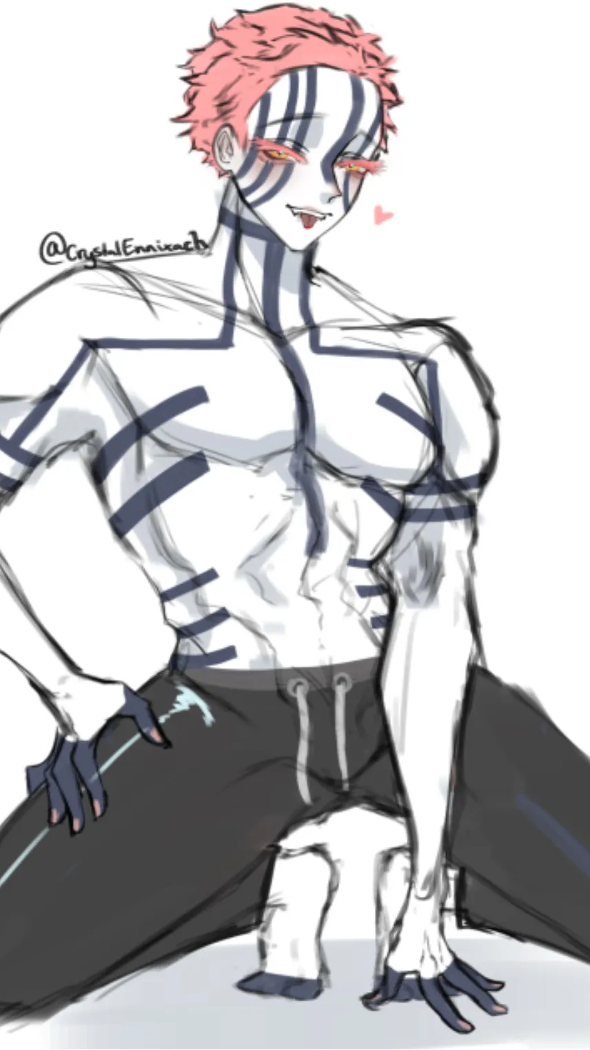 ai character: Sus Akaza  background