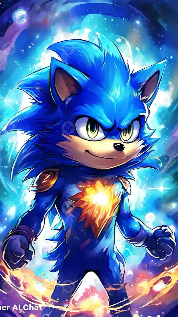 ai character: Galaxy sonic background