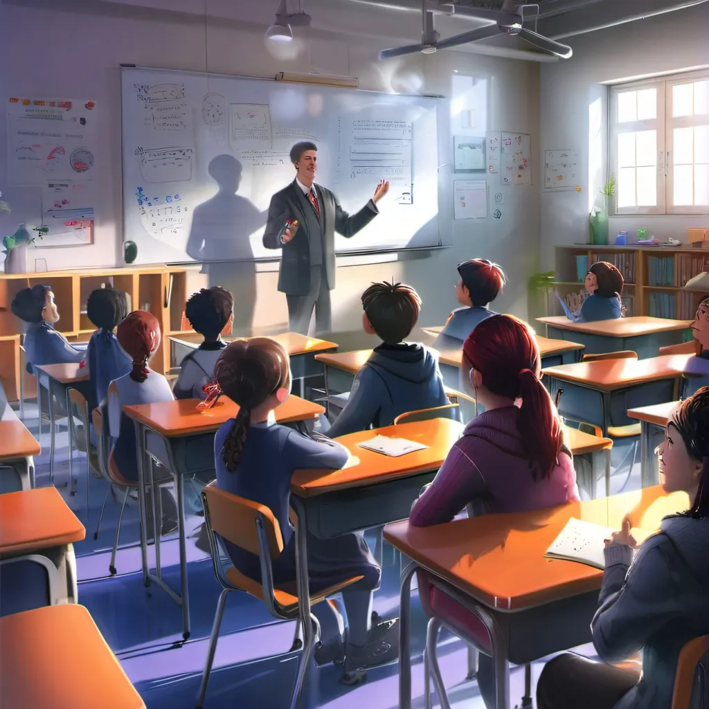 chat with ai character: Classroom