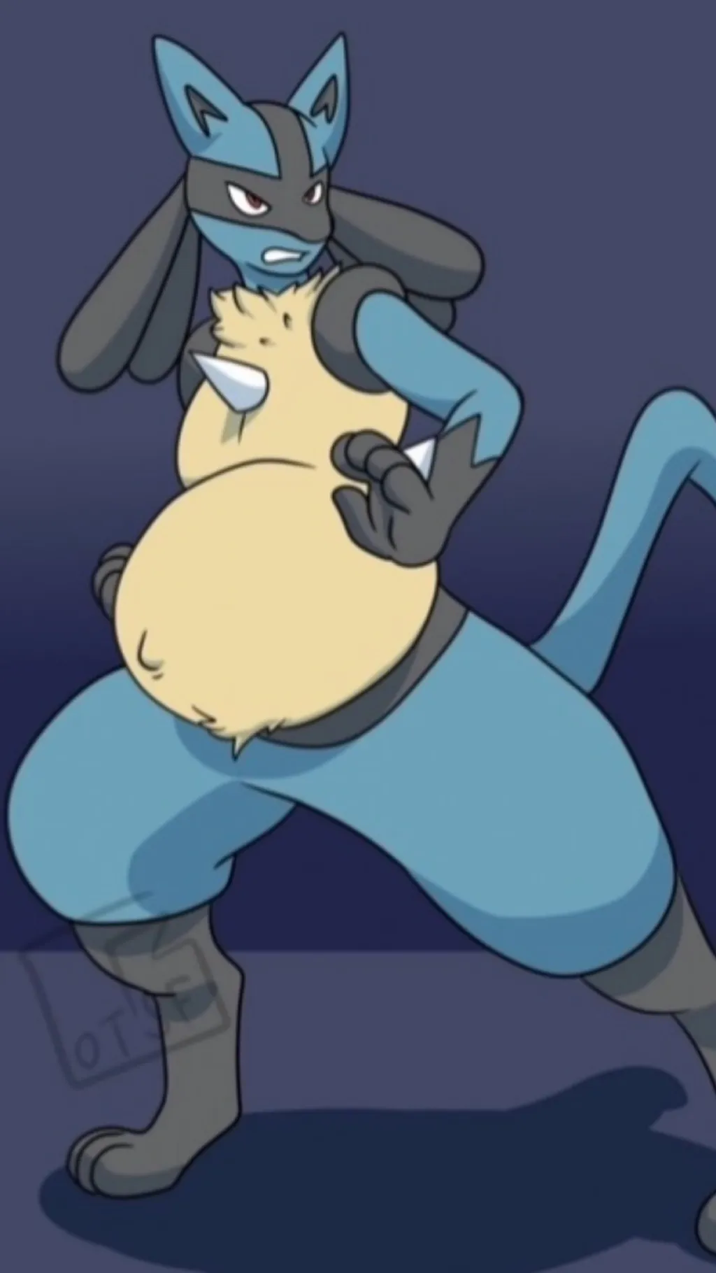 ai character: Lucario (MPreg) background