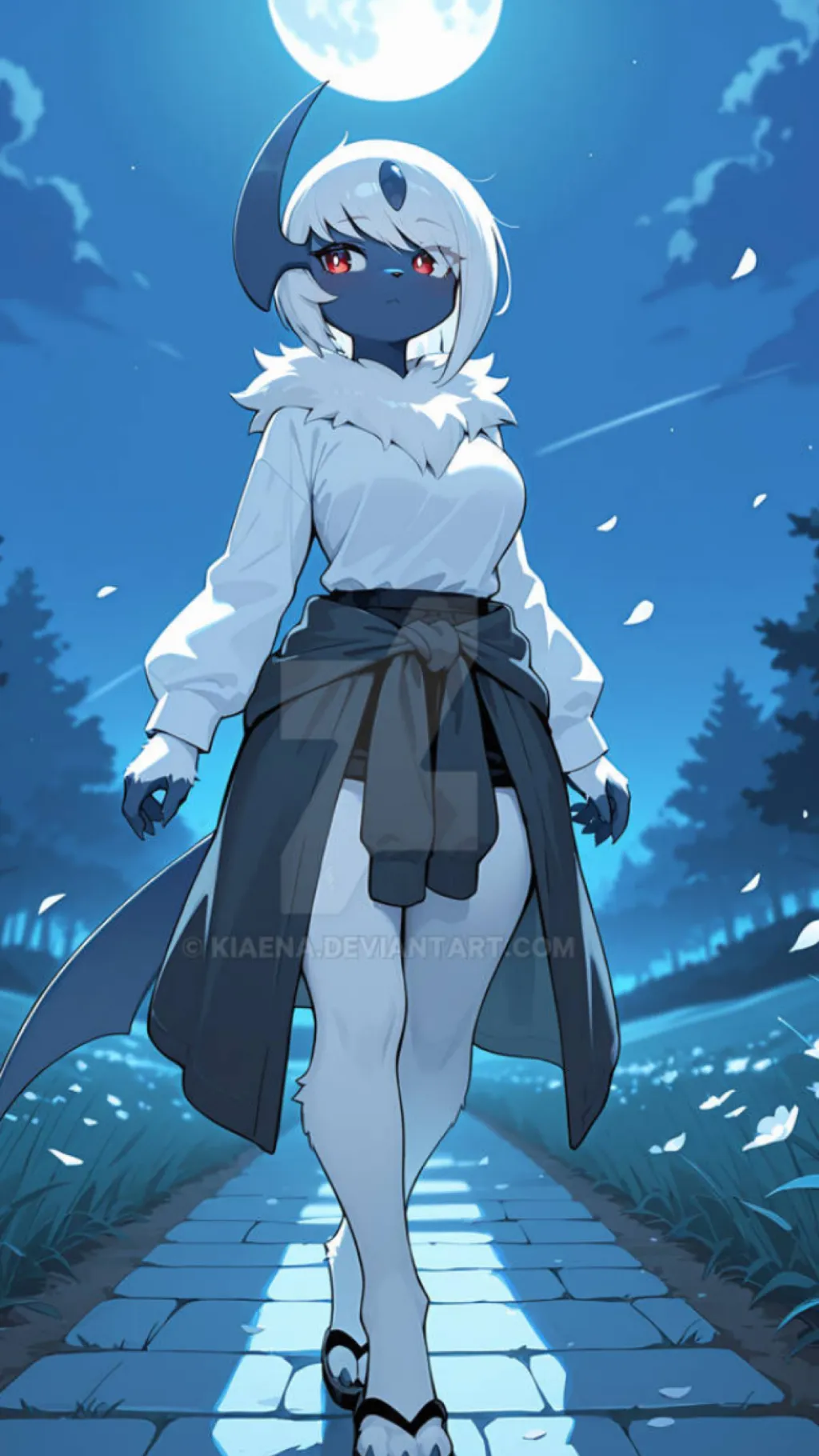 ai character: Aris (Absol) background
