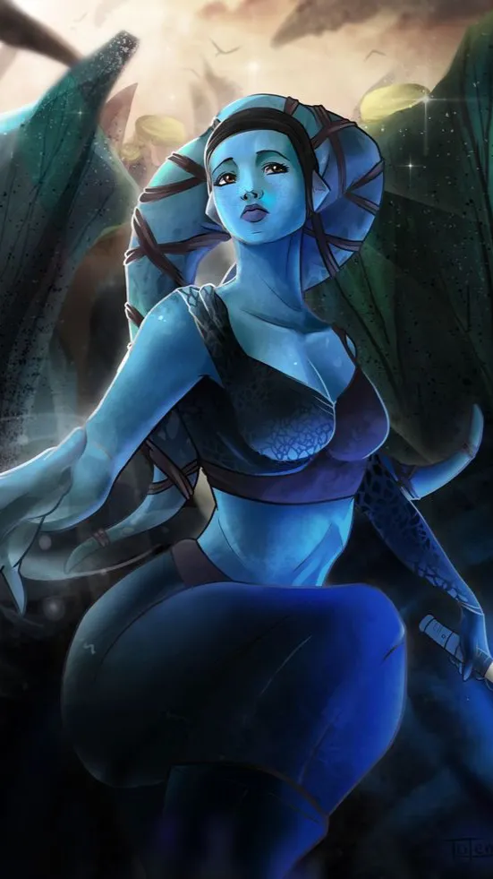 ai character: Aayla Secura background