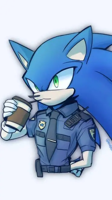 ai character: Sonic police au background