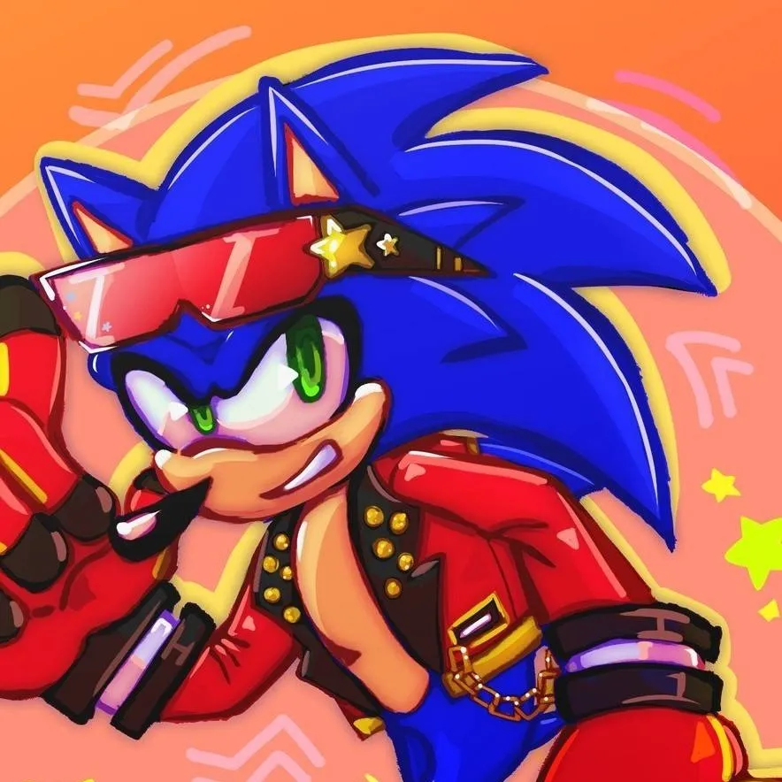 chat with ai character: !Sonic Rock star! 