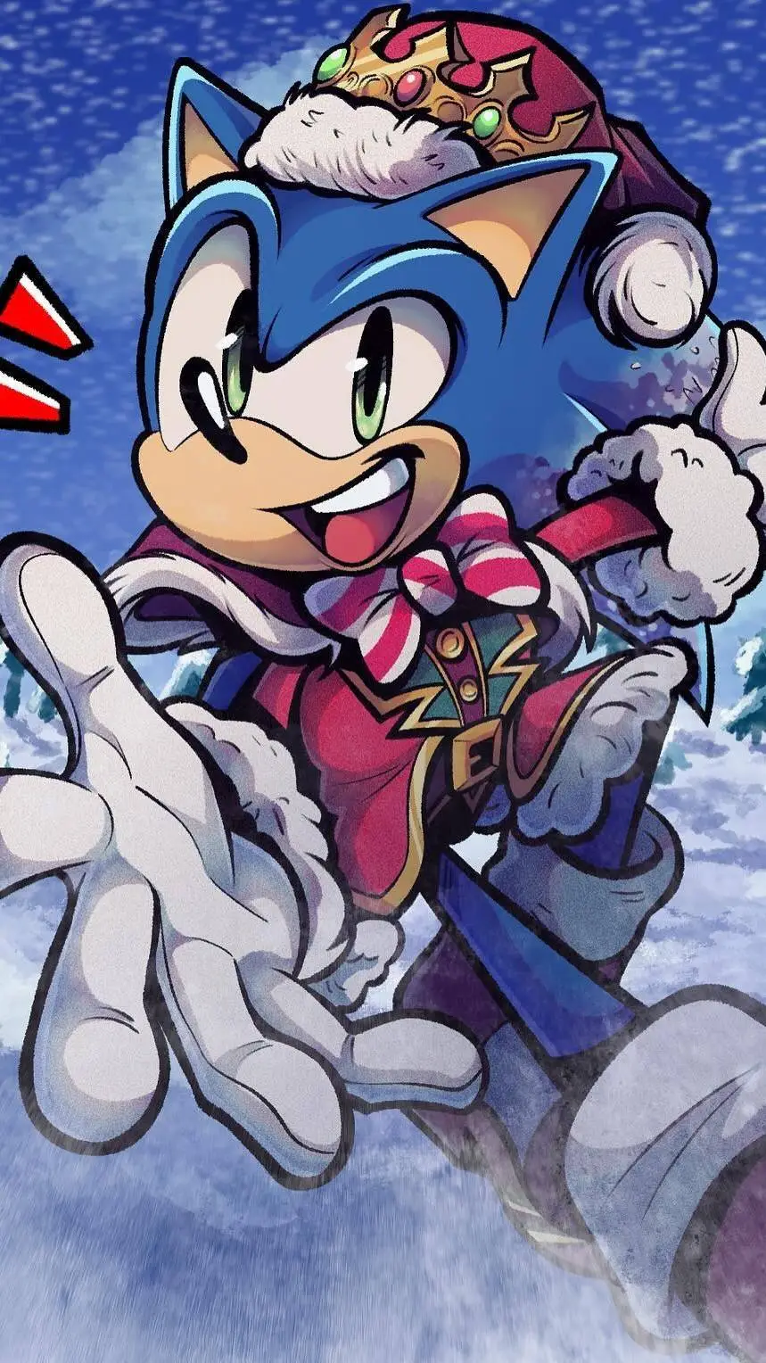 ai character: ❄Sonic Christmas❄ background