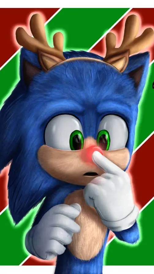ai character: Sonic Christmas 2 background