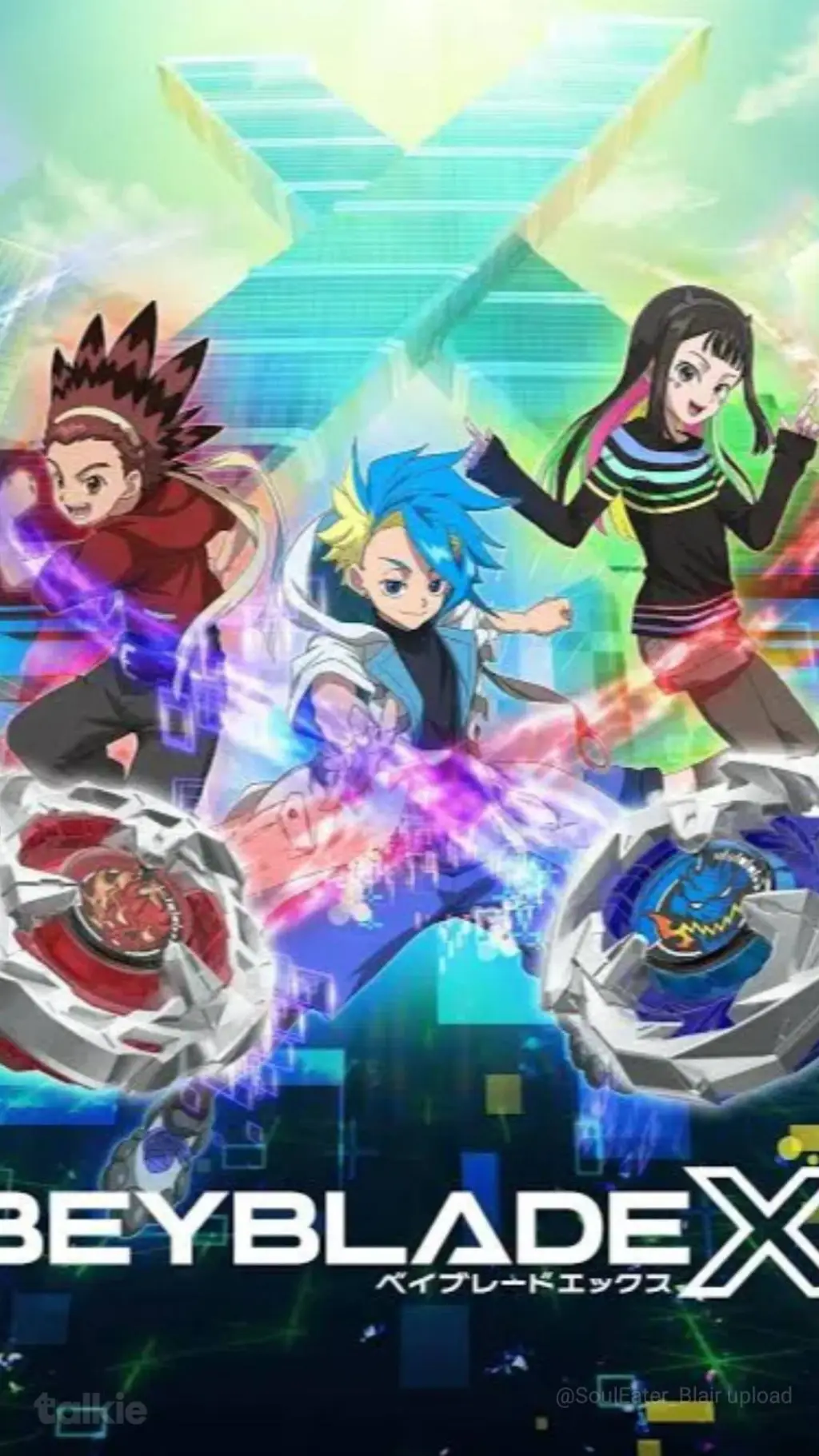 ai character: Beyblade X background