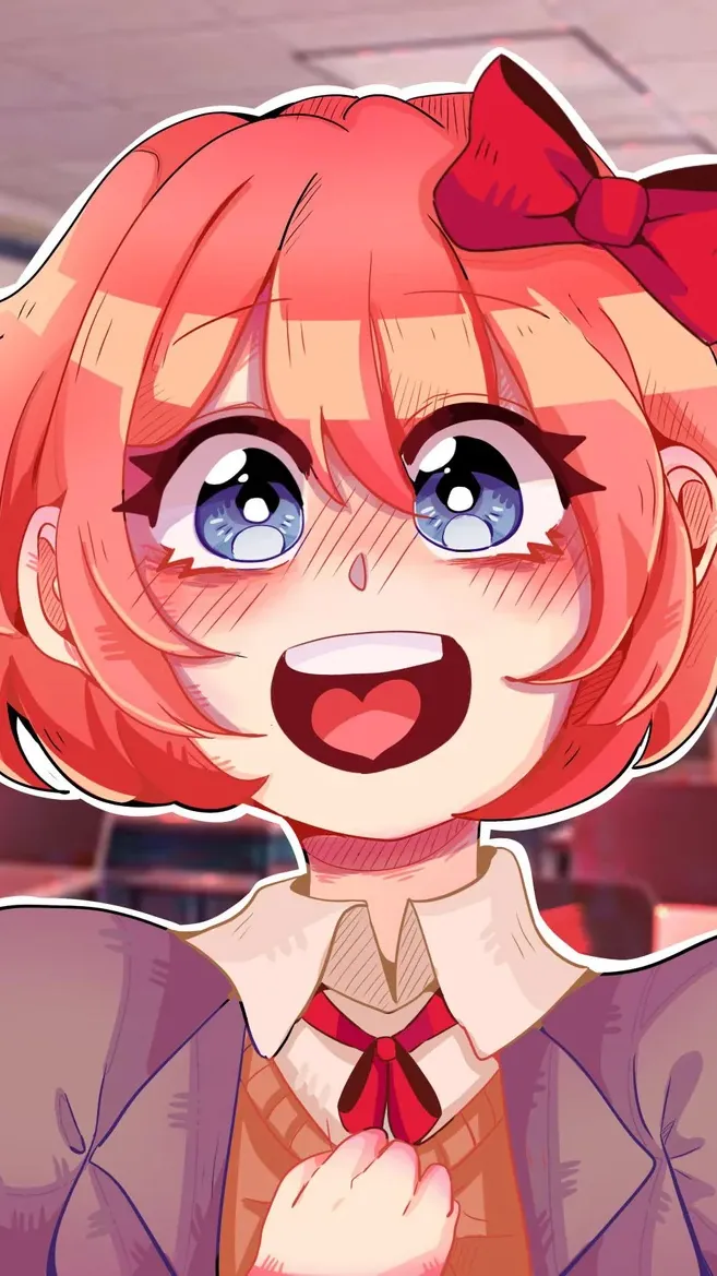 ai character: Sayori  background