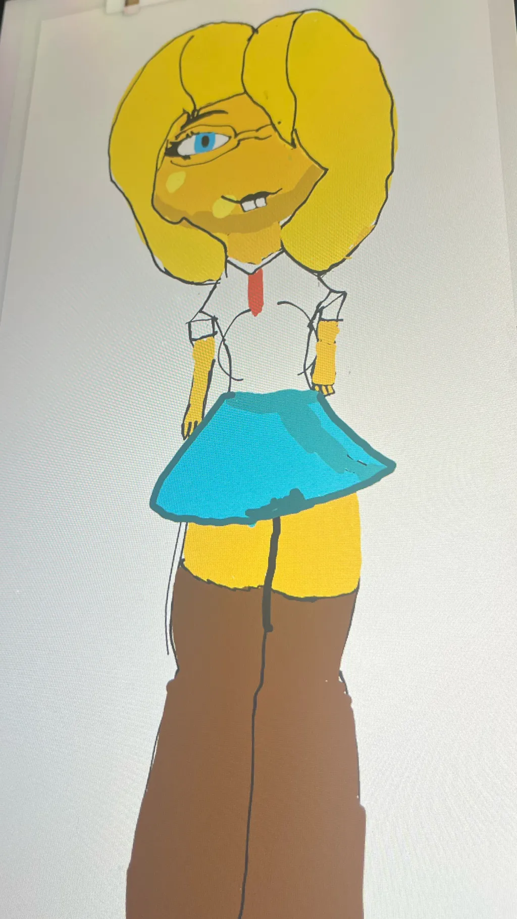 ai character: Spongbeth  background
