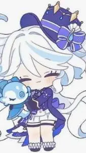ai character: Chibi Furina  background