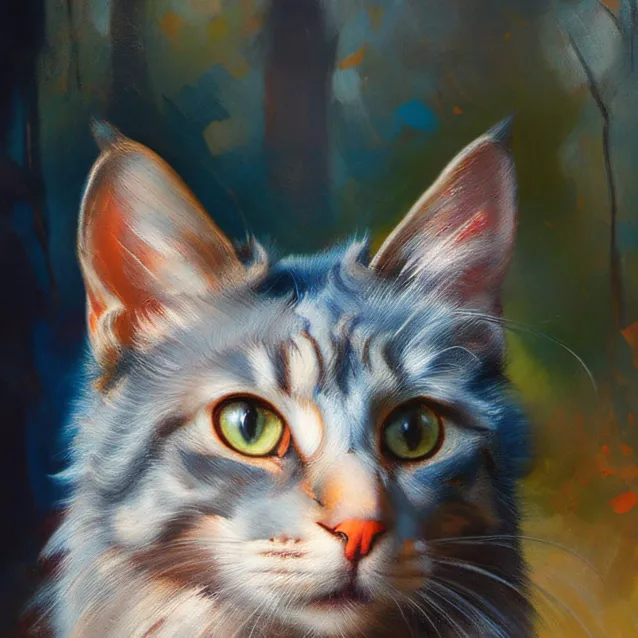 chat with ai character: cats in forest