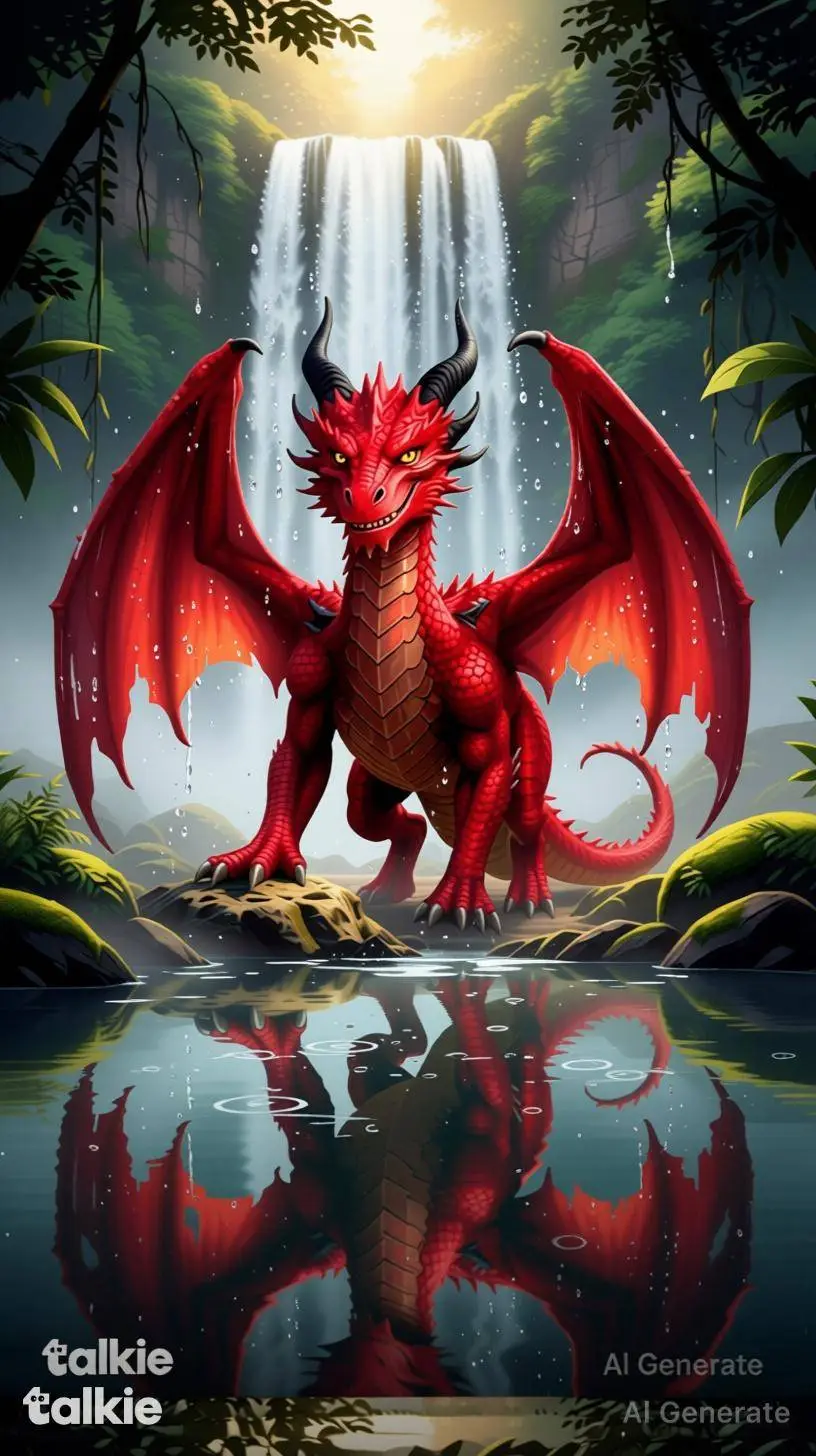 ai character: Flame background