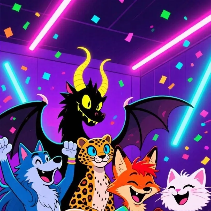 chat with ai character: Party animals 