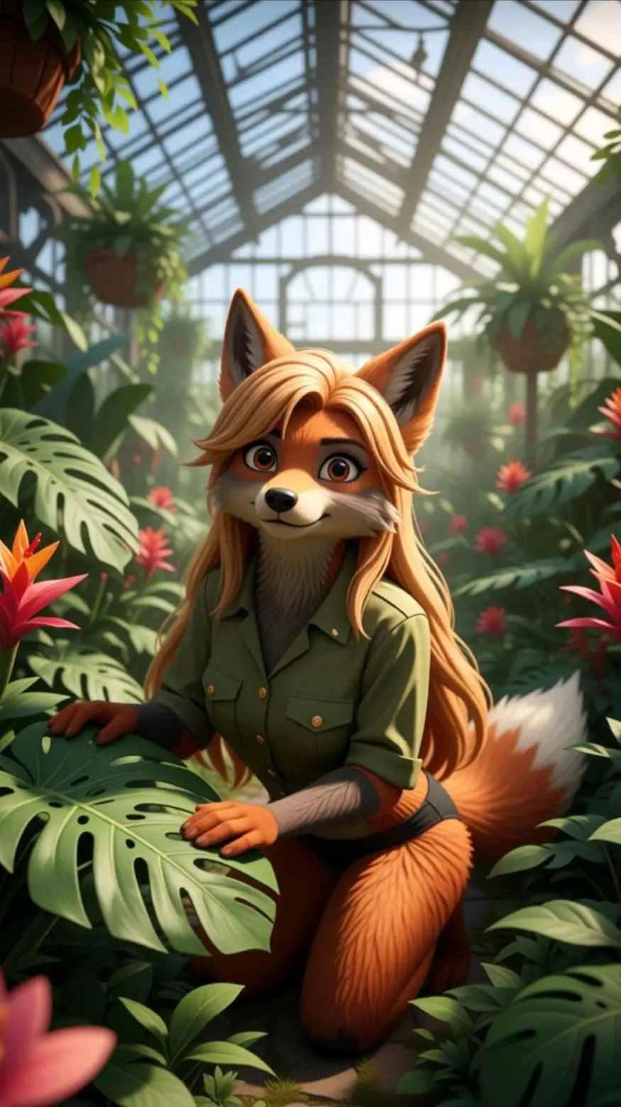 ai character: Stacy Irwin background