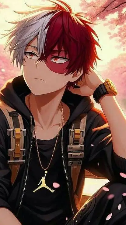 ai character: Shoto Todoroki  background