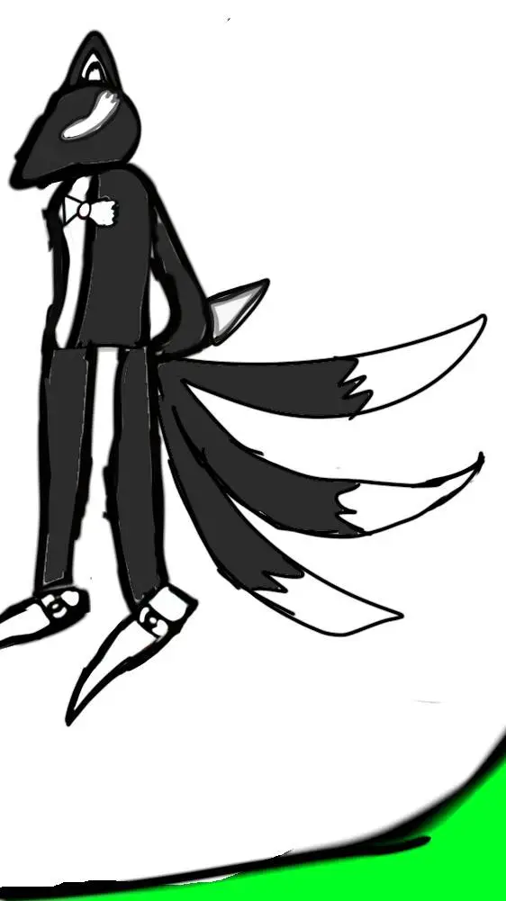 ai character: shadow Foxy background