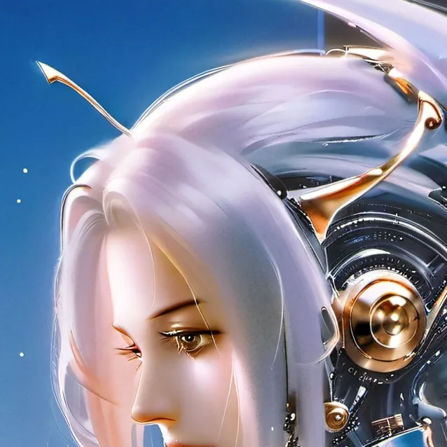 chat with ai character: robot girl