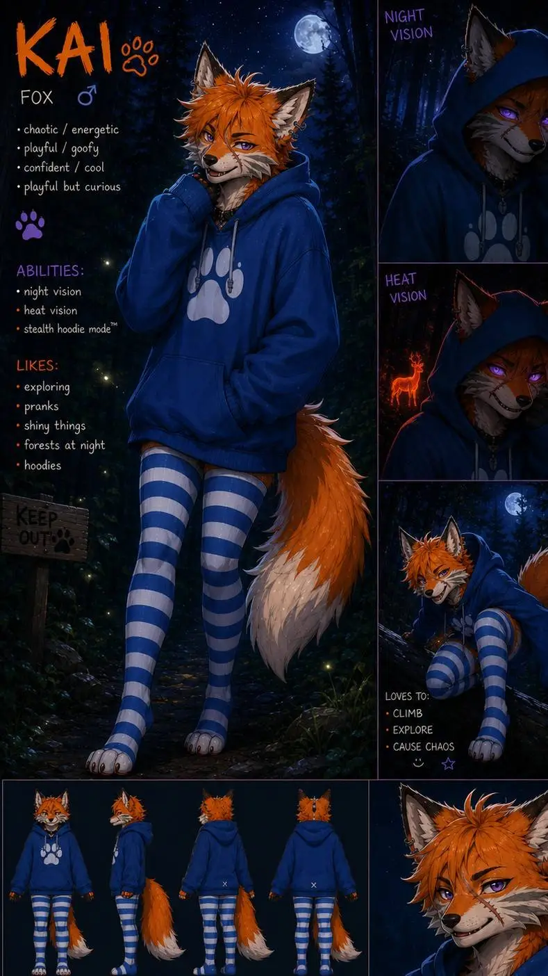 ai character: Kai background