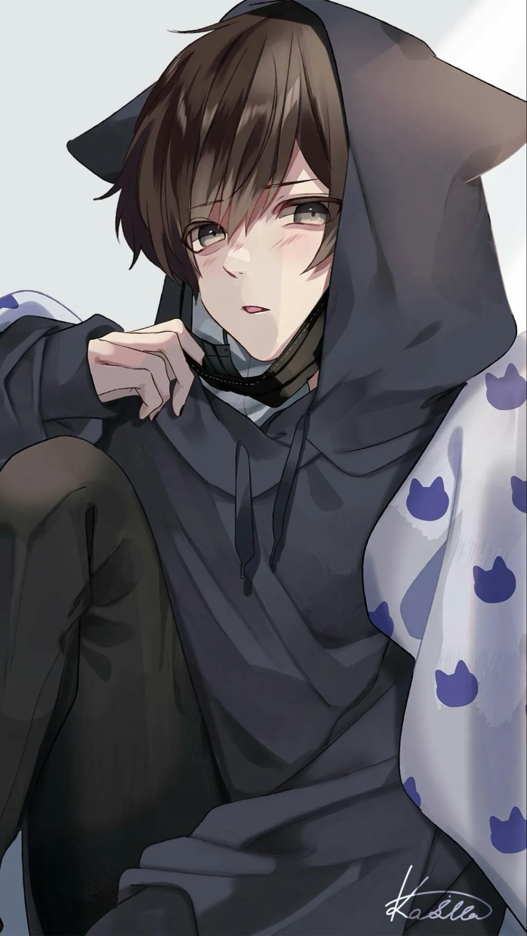 ai character: Rain background