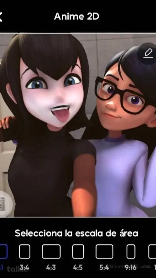 ai character: Mavis and Violet background