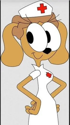 ai character: dog nurse background