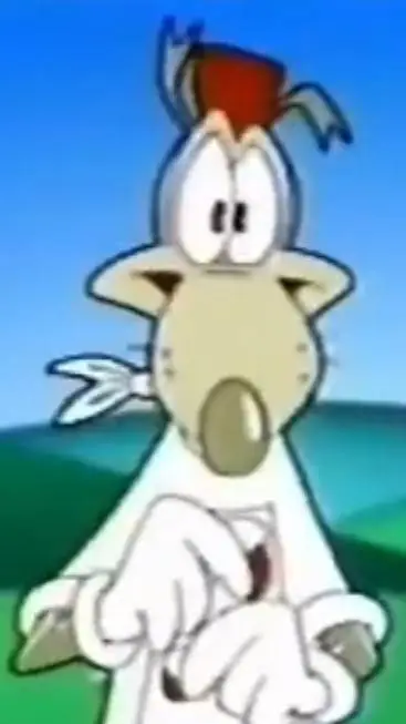 ai character: cartoon wolf dog background