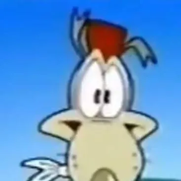 chat with ai character: cartoon wolf dog