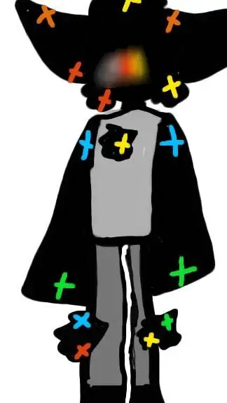 ai character: a sad test background
