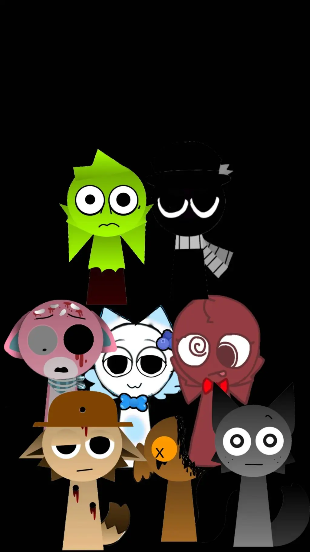 ai character: snow diz and gren background