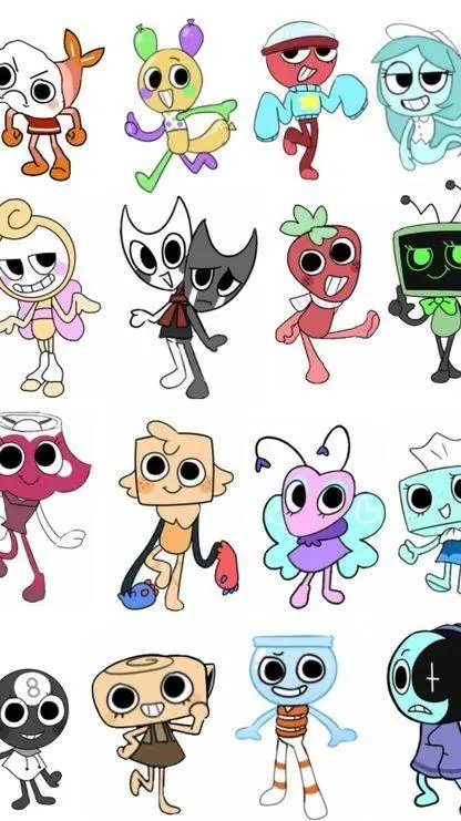 ai character: Dandys world!+ocs background