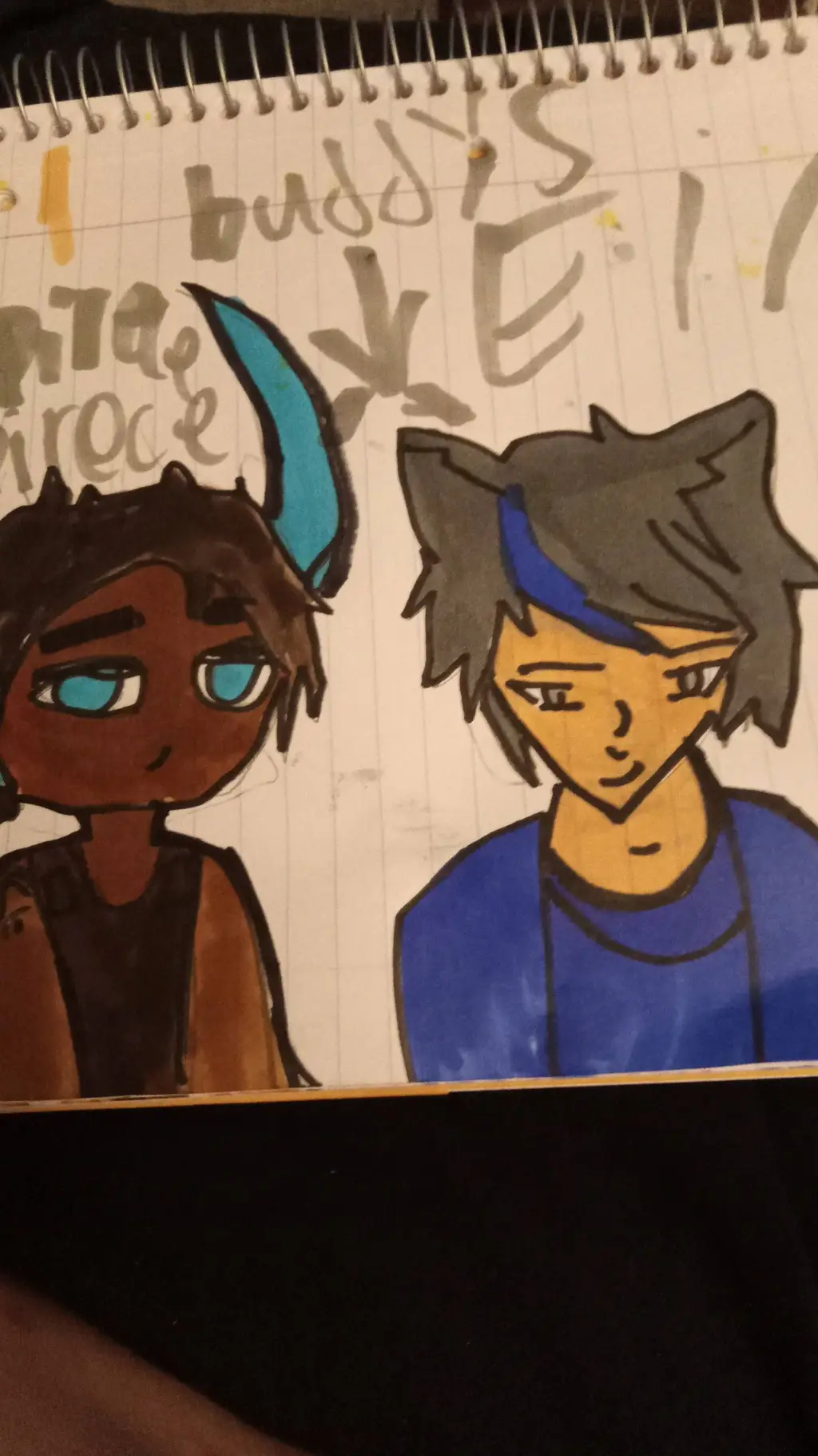 ai character: Ein x pierce  background